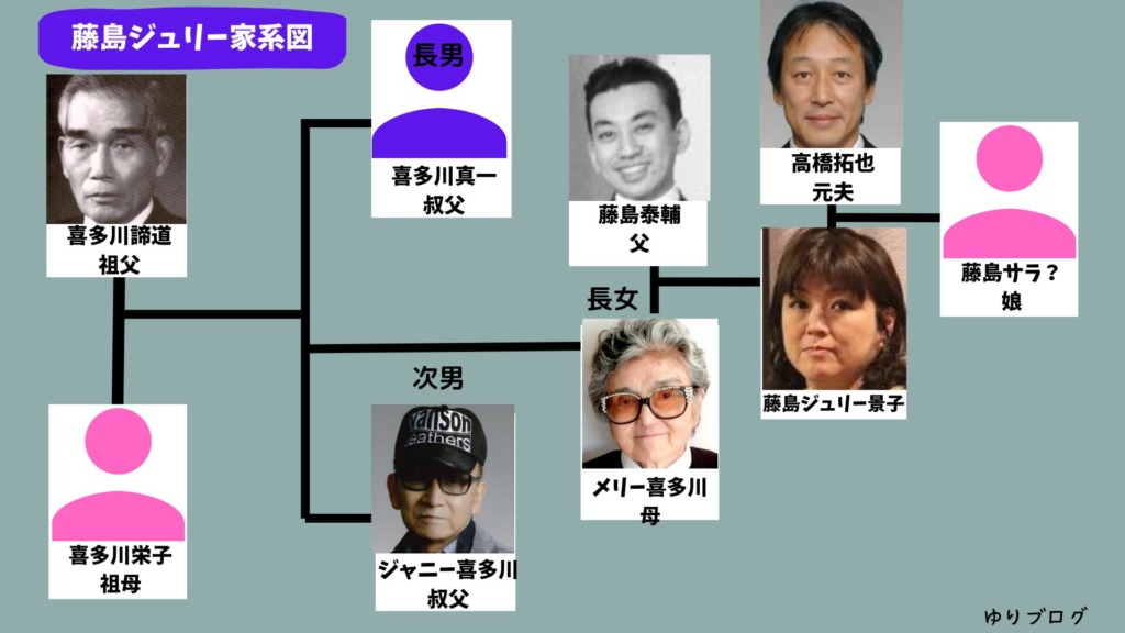 藤島ジュリー景子の家系図