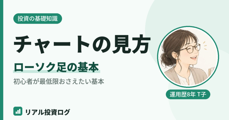 株価チャートとローソク足の見方を初心者向けに解説